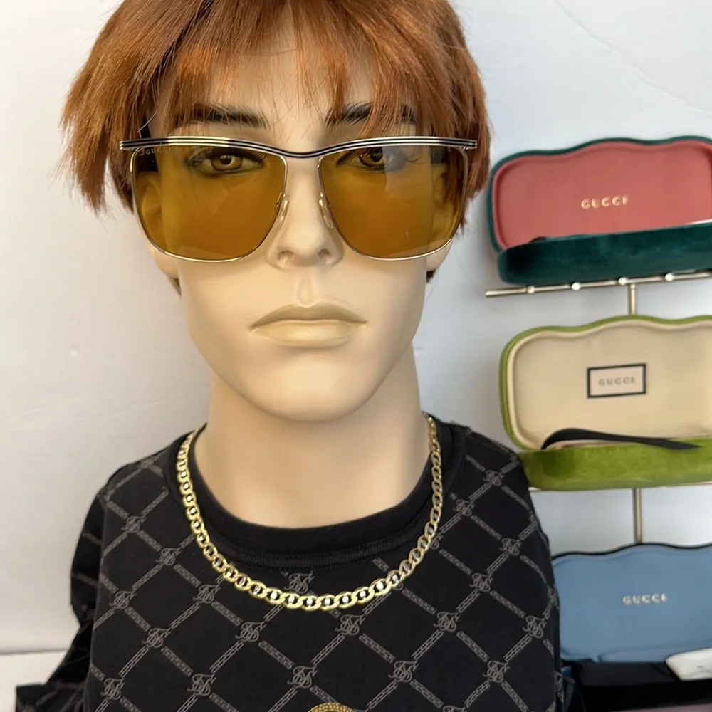 💯 - GUCCI New Authentic Oversized Sunglasses GG0821S-30009535003